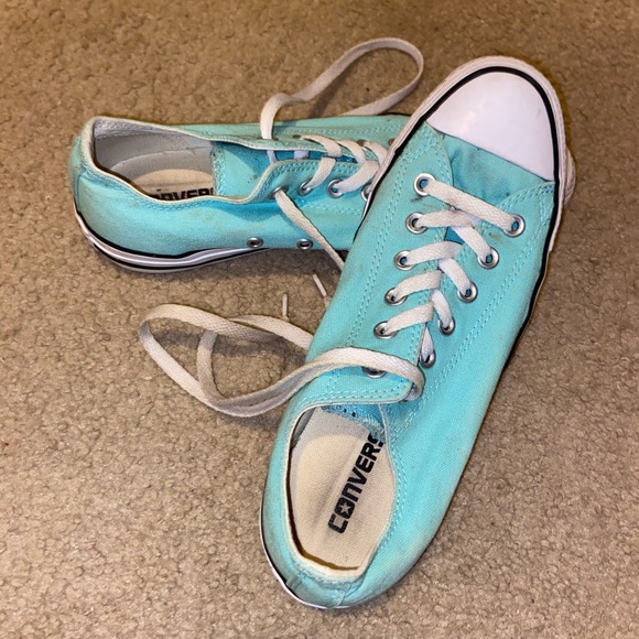 Aqua/ mint blue converse size women’s 9 - Picture 3 of 3